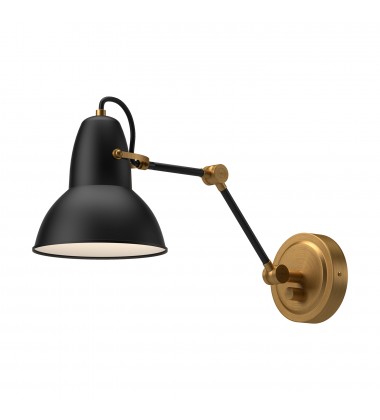  WV576027MBAG-Felix 6-in Aged Gold/Matte Black 1 Light Wall/Vanity