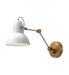  WV576027WHAG-Felix 6-in Aged Gold/White 1 Light Wall/Vanity