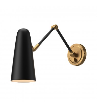  WV578925MBAG-Daniel 24-in Aged Gold/Matte Black 1 Light Wall/Vanity