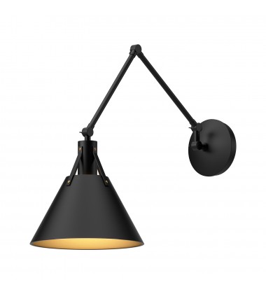 WV584510MB-Archer 10-in Matte Black 1 Light Wall/Vanity  WV584510MB-Archer 10-in Matte Black 1 Light Wall/Vanity