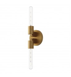  WV607202AG-Claire 5-in Aged Gold 2 Lights Wall/Vanity