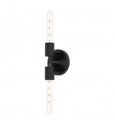  WV607202MB-Claire 5-in Matte Black 2 Lights Wall/Vanity