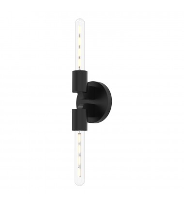  WV607202MB-Claire 5-in Matte Black 2 Lights Wall/Vanity