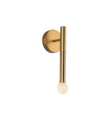WV612114BGOP-UNV-Arden 14-in Brushed Gold/Opal Glass LED Wall/Vanity Light