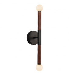 WV612223MBOP-UNV-Arden 23-in Matte Black/Opal Glass LED Wall/Vanity Light