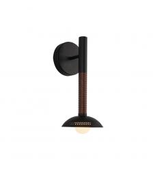 WV616114MBOP-UNV-Arden 14-in Matte Black/Opal Glass LED Wall/Vanity Light