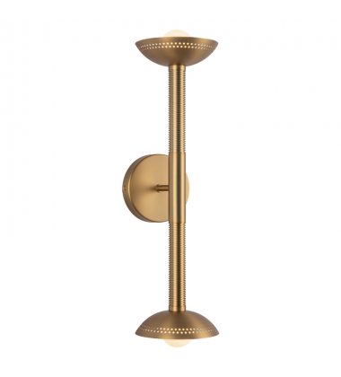 WV616223BGOP-UNV-Arden 23-in Brushed Gold/Opal Glass LED Wall/Vanity Light