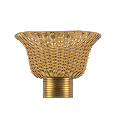 WV667014BG-Rancho 14-in Brushed Gold Socket Wall/Vanity Light