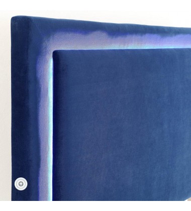  Lumina-78'' Bed-Blue (101-088K-BL) - Worldwide HomeFurnishings