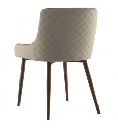  Bianca-Side Chair-Beige/Walnut Leg (202-086BG/WAL) Side Chair - Worldwide HomeFurnishings