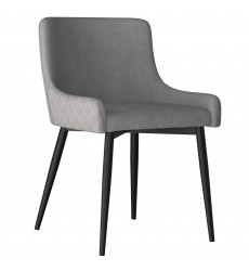  Bianca-Side Chair-Grey/Black Leg (202-086GY/BK) Side Chair - Worldwide HomeFurnishings