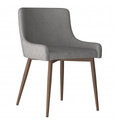  Bianca-Side Chair-Grey/Walnut Leg (202-086GY/WAL) Side Chair - Worldwide HomeFurnishings