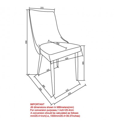  Venice-Side Chair-Mustard (202-536MUS) Side Chair - Worldwide HomeFurnishings