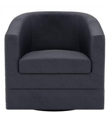  Velci-Swivel Accent Chair-Black (403-373BK) - Worldwide HomeFurnishings