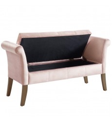  Audrey-Storage Bench-Blush Pink (401-338BSH) - Worldwide HomeFurnishings