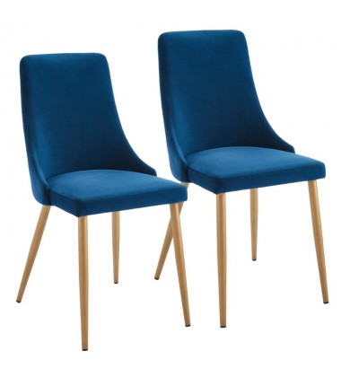  Carmilla-Side Chair-Blue (202-353BLU) Side Chair - Worldwide HomeFurnishings