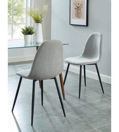  Olly-Side Chair-Grey (202-606GY) Side Chair - Worldwide HomeFurnishings
