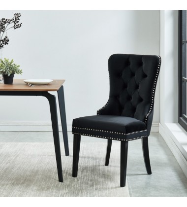  Rizzo-Side Chair-Black (202-080BK) Side Chair - Worldwide HomeFurnishings