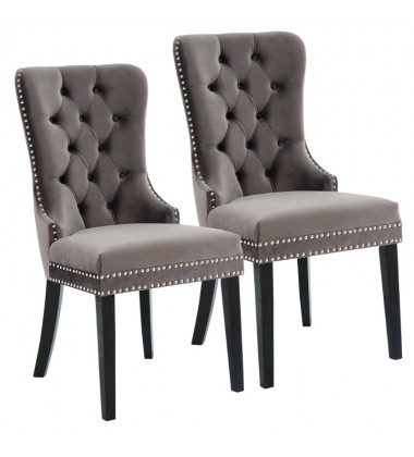  Rizzo-Side Chair-Grey (202-080GY) Side Chair - Worldwide HomeFurnishings