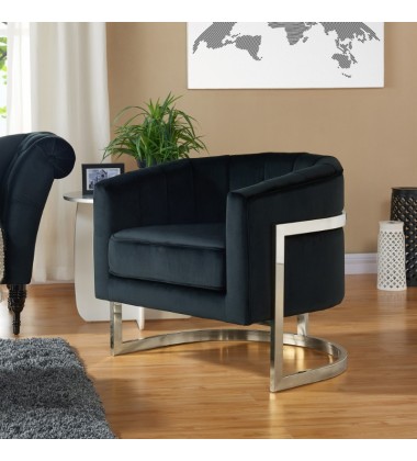  Tarra-Accent Chair-Black (403-239BK) - Worldwide HomeFurnishings