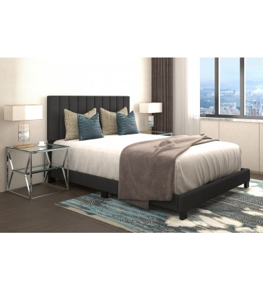 Worldwide -JEDD-60'' BED-CHARCOAL FABRIC - (101-297Q-CHL)  Worldwide -JEDD-60'' BED-CHARCOAL FABRIC - (101-297Q-CHL)