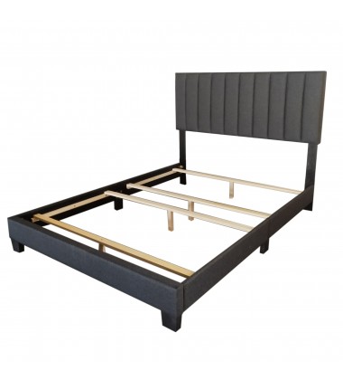 Worldwide -JEDD-60'' BED-CHARCOAL FABRIC - (101-297Q-CHL)  Worldwide -JEDD-60'' BED-CHARCOAL FABRIC - (101-297Q-CHL)
