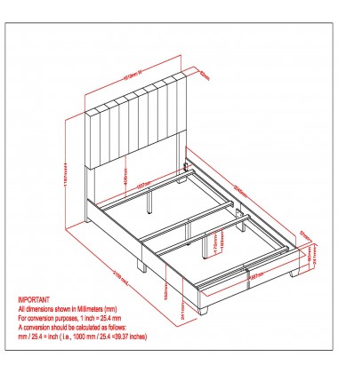 Worldwide -JEDD-60'' BED-CHARCOAL FABRIC - (101-297Q-CHL)  Worldwide -JEDD-60'' BED-CHARCOAL FABRIC - (101-297Q-CHL)