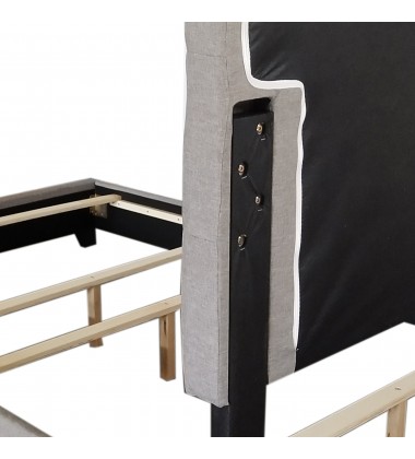  Worldwide -EXTON-60'' BED-LIGHT GREY - (101-298Q-LGY)