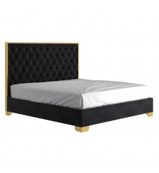 Worldwide -LUCILLE-78'' BED-BLACK/GOLD - (101-596K-BK_GL)