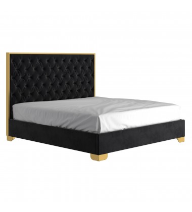  Worldwide -LUCILLE-78'' BED-BLACK/GOLD - (101-596K-BK_GL)