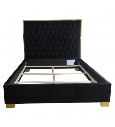  Worldwide -LUCILLE-60'' BED-BLACK/GOLD - (101-596Q-BK_GL)