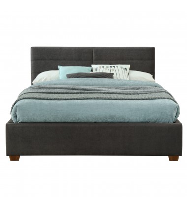 Worldwide -EMILIO-60'' PLATFORM BED-CHARCOAL - (101-633Q-CH)