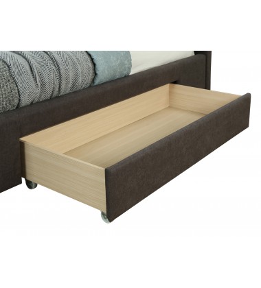  Worldwide -EMILIO-60'' PLATFORM BED-CHARCOAL - (101-633Q-CH)