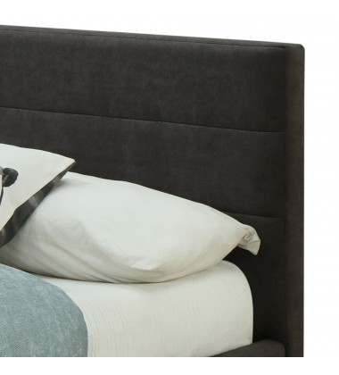  Worldwide -EMILIO-60'' PLATFORM BED-CHARCOAL - (101-633Q-CH)