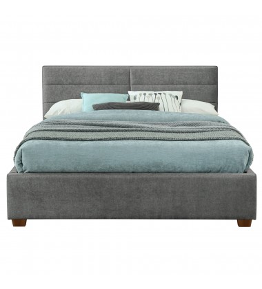  Worldwide -EMILIO-60'' PLATFORM BED-LIGHT GREY - (101-633Q-LG)