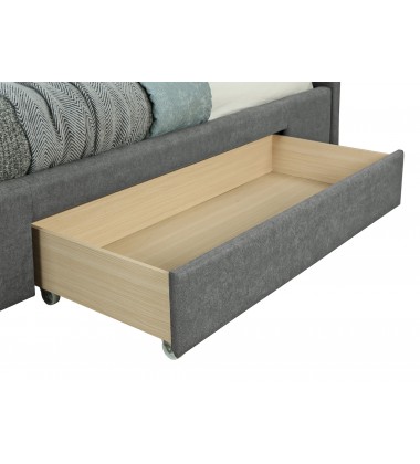  Worldwide -EMILIO-60'' PLATFORM BED-LIGHT GREY - (101-633Q-LG)