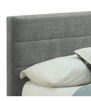  Worldwide -EMILIO-60'' PLATFORM BED-LIGHT GREY - (101-633Q-LG)