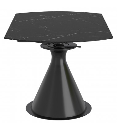  Worldwide -CALISTO-EXTENSION DINING TABLE-BLACK - (201-110BK)