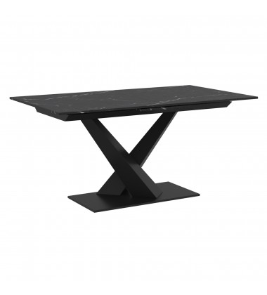  Worldwide -JULIUS-EXTENSION DINING TABLE-BLACK - (201-111BK)