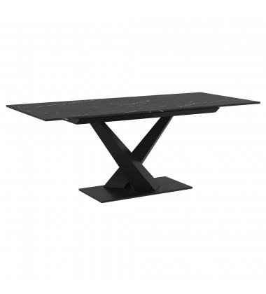  Worldwide -JULIUS-EXTENSION DINING TABLE-BLACK - (201-111BK)