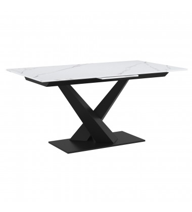 Worldwide -JULIUS-EXTENSION DINING TABLE-WHITE - (201-111WT)  Worldwide -JULIUS-EXTENSION DINING TABLE-WHITE - (201-111WT)