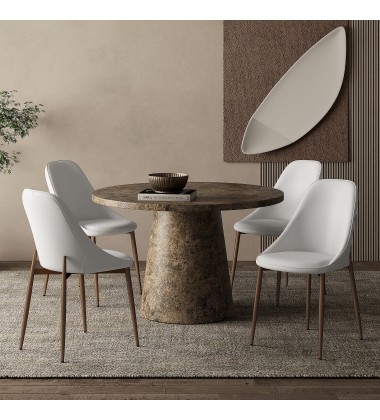  Worldwide -GODIVA-DINING TABLE-GREY STONE - (201-142GY)