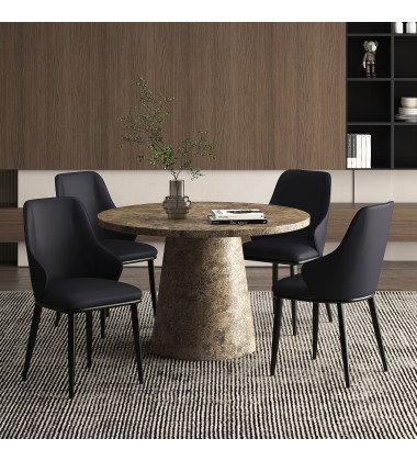  Worldwide -GODIVA-DINING TABLE-GREY STONE - (201-142GY)