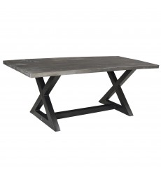  Worldwide -ZAX-DINING TABLE-DISTRESSED GREY - (201-147DG)