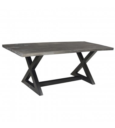  Worldwide -ZAX-DINING TABLE-DISTRESSED GREY - (201-147DG)
