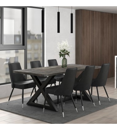  Worldwide -ZAX-DINING TABLE-DISTRESSED GREY - (201-147DG)