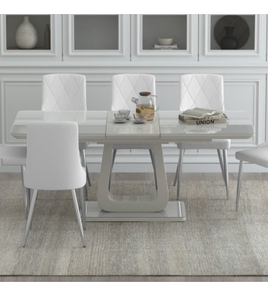  Worldwide -CORVUS-EXTENSION DINING TABLE-WARM GREY - (201-159WGY)