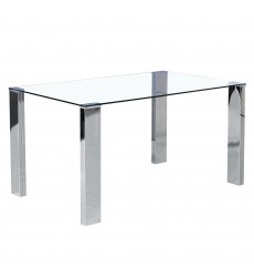  Worldwide -FRANKFURT-DINING TABLE-STAINLESS STEEL - (201-165)