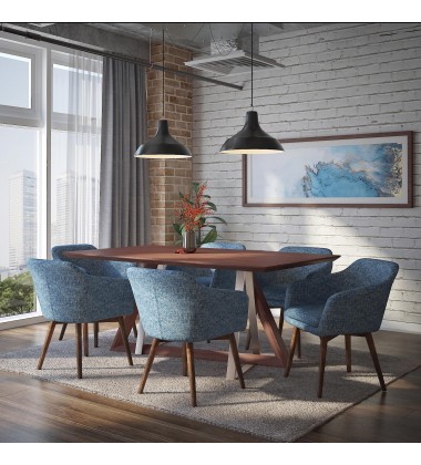  Worldwide -DRAKE-DINING TABLE-WALNUT - (201-219WAL)