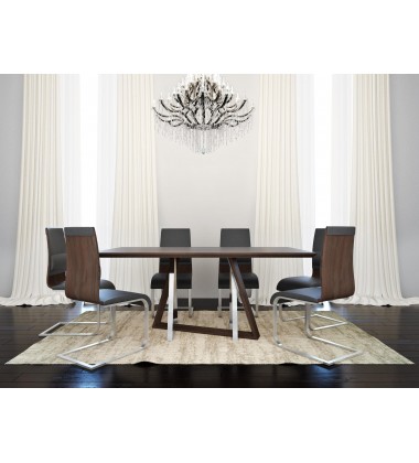  Worldwide -DRAKE-DINING TABLE-WALNUT - (201-219WAL)